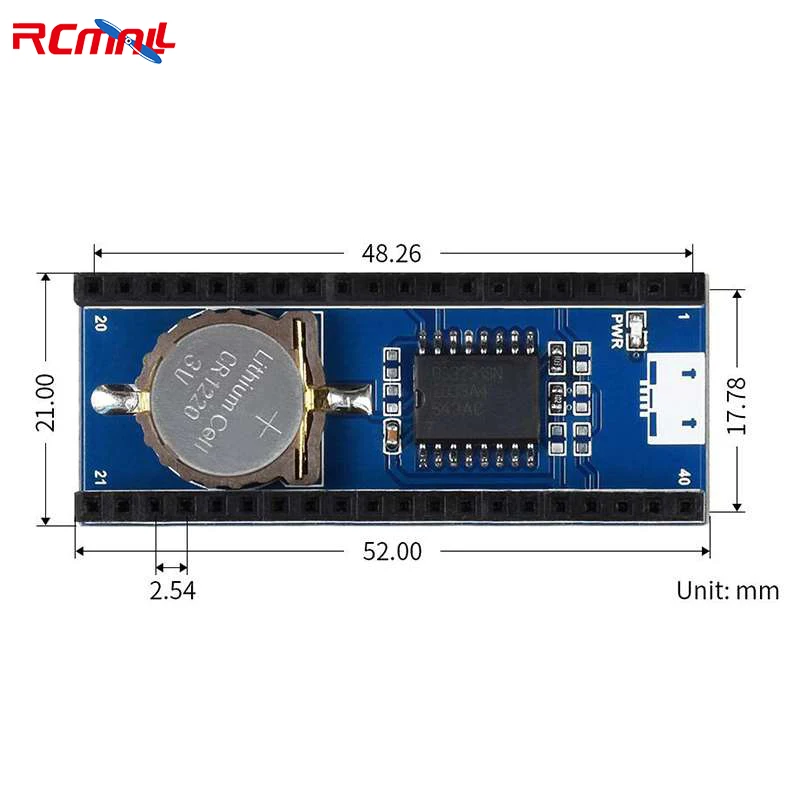 RCmall Precision RTC Module for Raspberry Pi Pico Chip DS3231