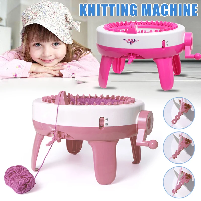 

40 Needles Manual Knitting Machine Round Smart Loom DIY Handmade Scarf Hat Weaving Machine Toys Knitting Loom Knitting Machine