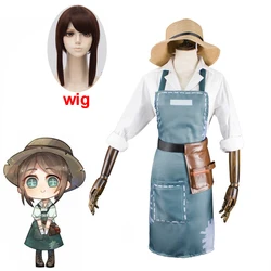 Anime game Identity V cosplay gardener Emma Woods cosplay New game skin Skirt hat wig women halloween Party costume