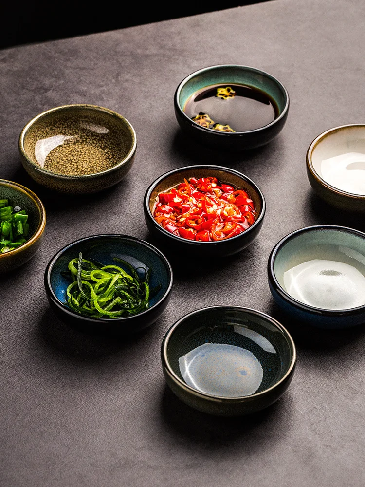 

Creative tableware ceramic saucer saucer snack plate dipping saucer soy sauce vinegar plate small plate household