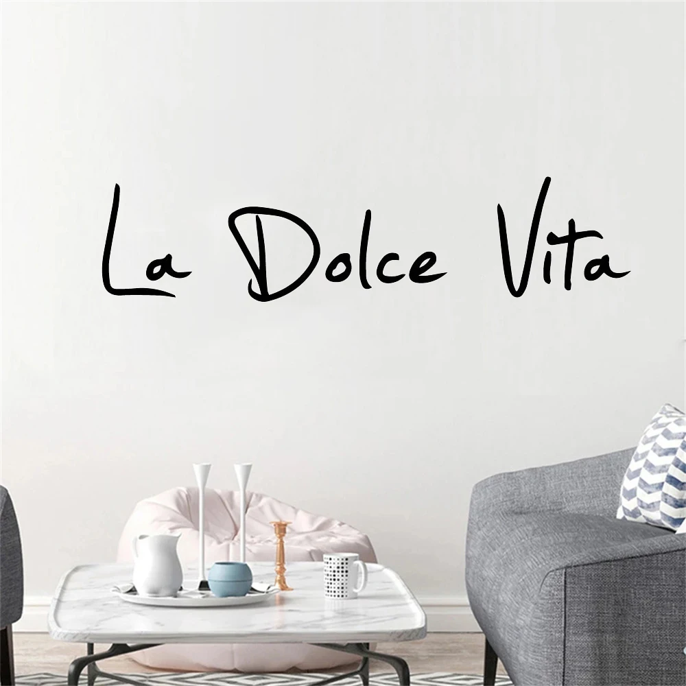 Cartoon La Dolce Vita Wall Stickers Modern Fashion Wall Sticker For Kids Rooms Decoration Wall Decal Home Decor