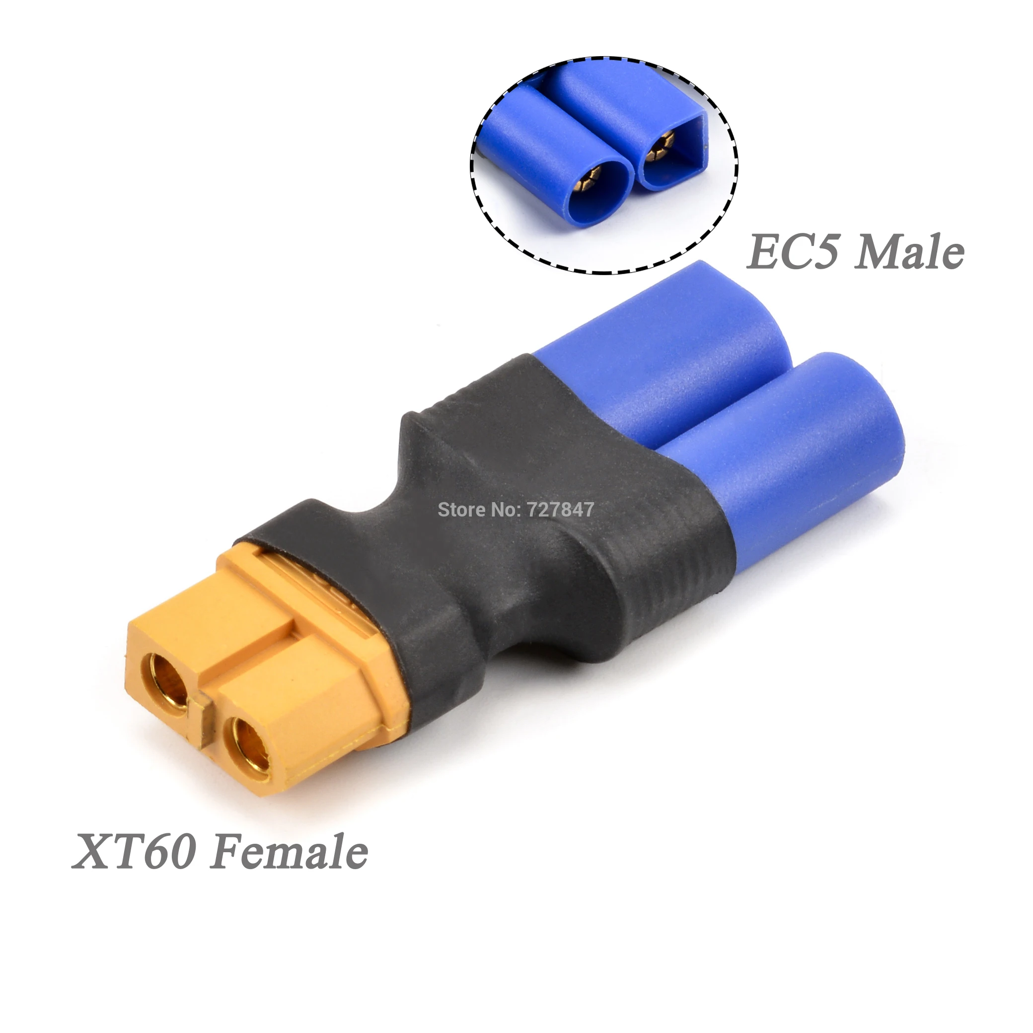Adapter EC5 / EC3 naar XT60 T Deans Vrouwelijke / Mannelijke Connectoren Plug RC Lipo Batterij Controle Onderdelen DIY