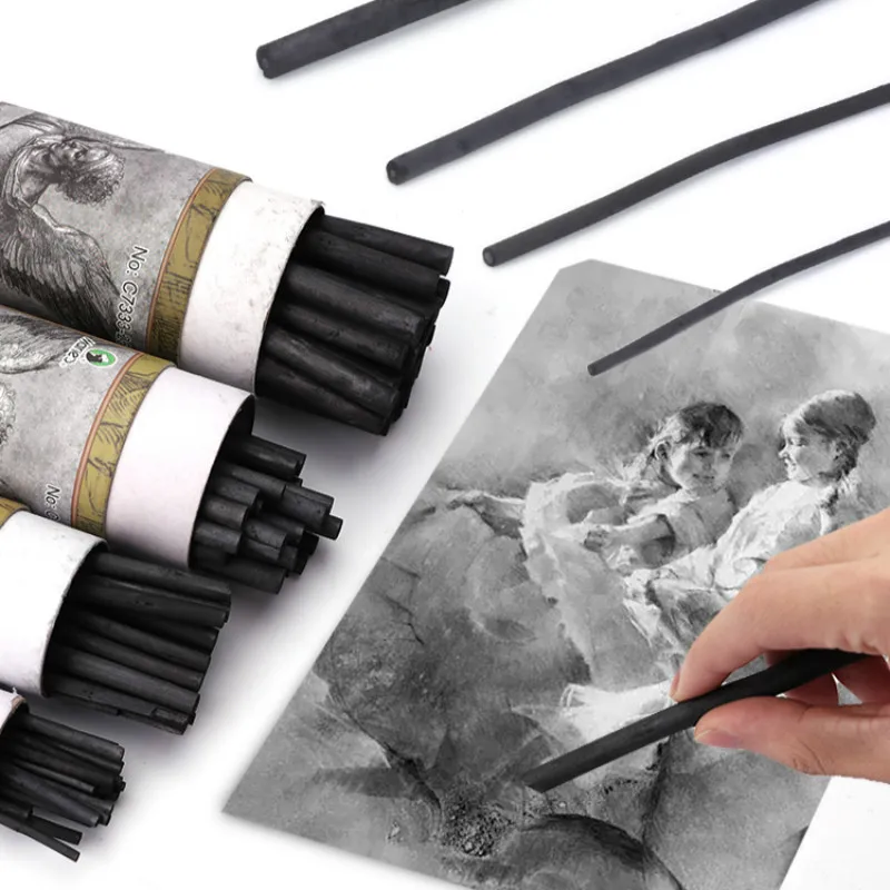 Marie\'s Charcoal Bars Dibujo Profesional Set De Lapices Profesionales Carboncillos Para Dibujar Sketch Drawing Willow Charcoal