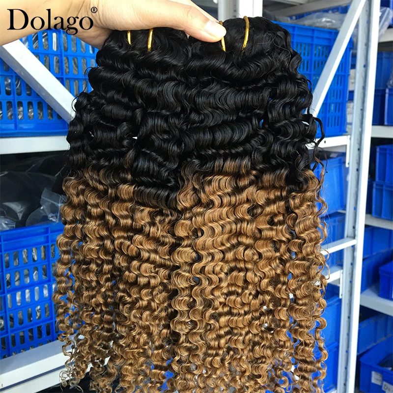 3b 3c Clip In Hair Extensions Kinky Curly Clip Ins Pre-colored Clip In Hair 1b/27 Ombre Honey Blonde Clip Ins 7pcs/set