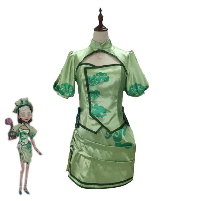 

Game Identity V Gardener Perfumer Vera Nair Cosplay Costume Green Dress Uniforms Halloween Party Suits Women Outfits Custom Made