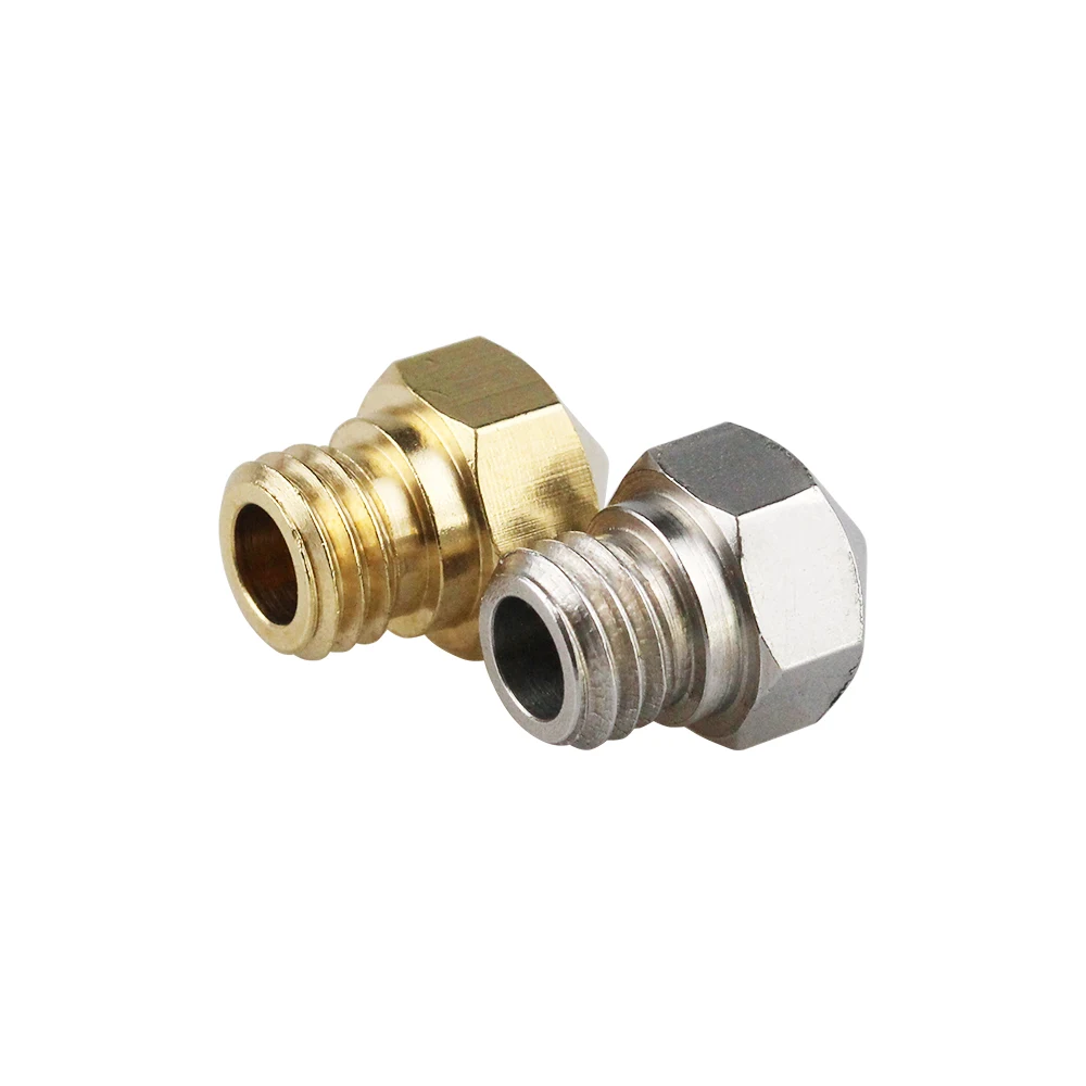 1 pz MK10 Reprap Makerbot2 M7 ugello in acciaio inossidabile in ottone 0.2/0.3/0.4/0.5/0.6/0.7/0.8/1.0/2.0mm per stampante 3D a filamento da 1.75mm