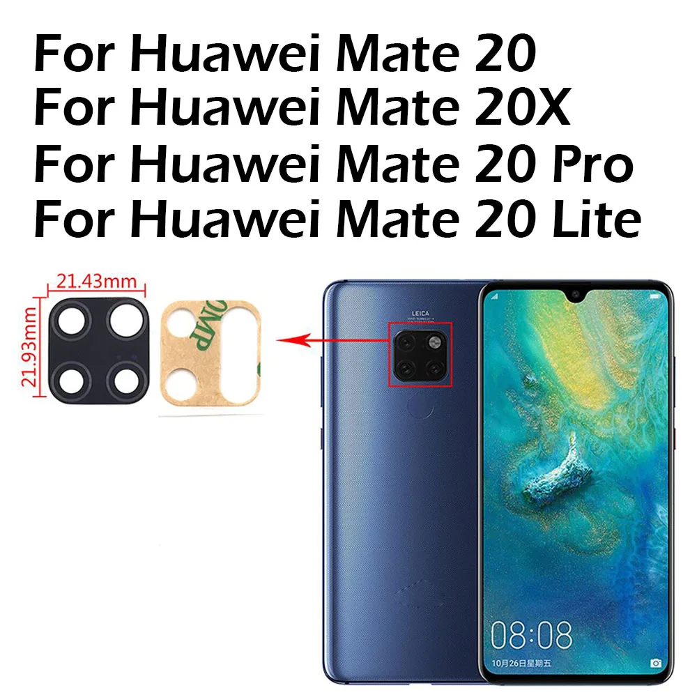 2Pcs, NEW Rear Back Camera Glass Lens Cover For Huawei Mate 9 30 40 Pro 10 20 Lite 20x With Glue Adhesive Replacement +Tool