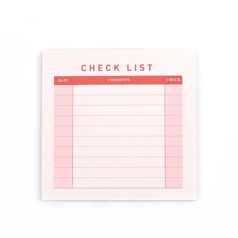 Working Memo Schedule Book Planner Memo Pad 60 Pages Sticky Note Diary Stickers Scrapbooking Sticky Office School