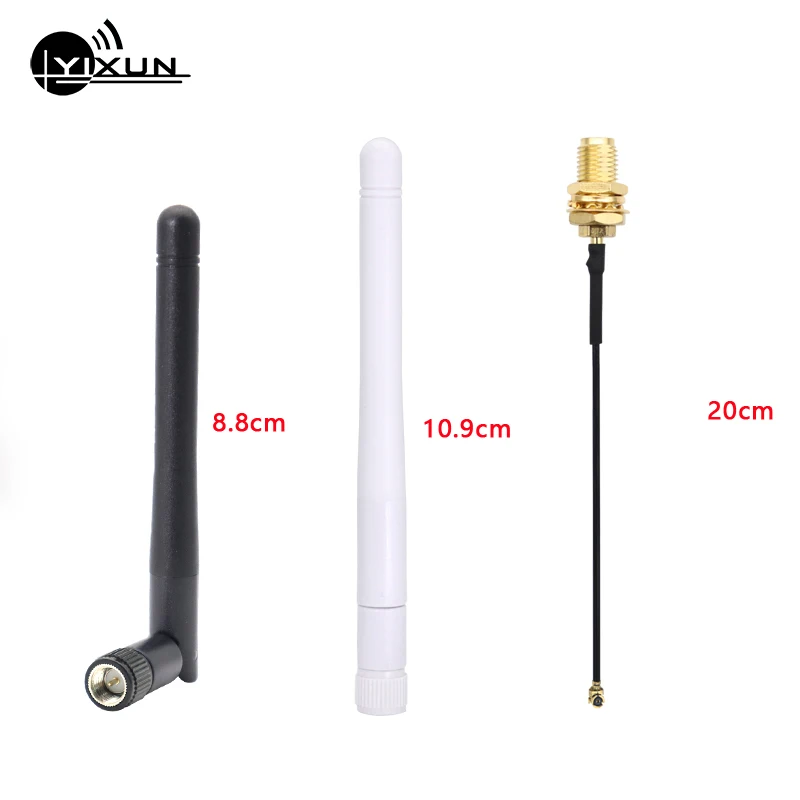 2.4GHz 5.8GHz 433MHz 315MHz 868MHz 915MHz GSM Glue Stick Antenna with IPEX IPX U.FL to SMA Female Pigtail RF Extension Cable