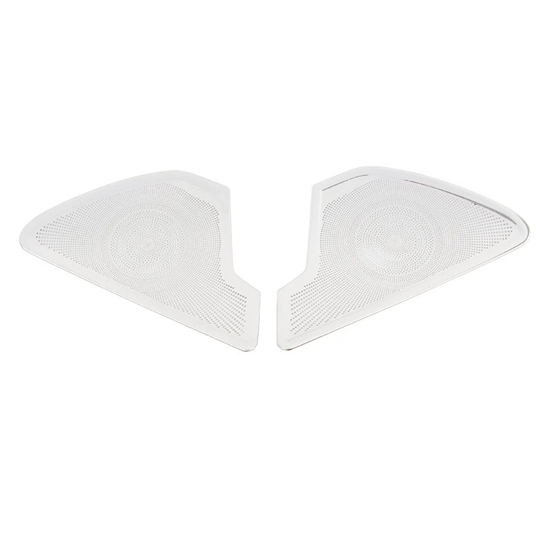 Car Door Loudspeaker Net Cover Panel Decoration Sticker Trim For Audi A6 C7 2012-2018 Audio Horn Modified Accessories
