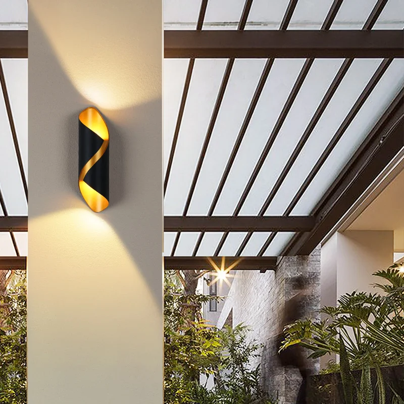 Roukeymi Led Wall Lamp Decoracion Terraza Exterior Hotel Bedroom Sconce Lamp Corridor Creative Luxury Porch lights Balkon image 4
