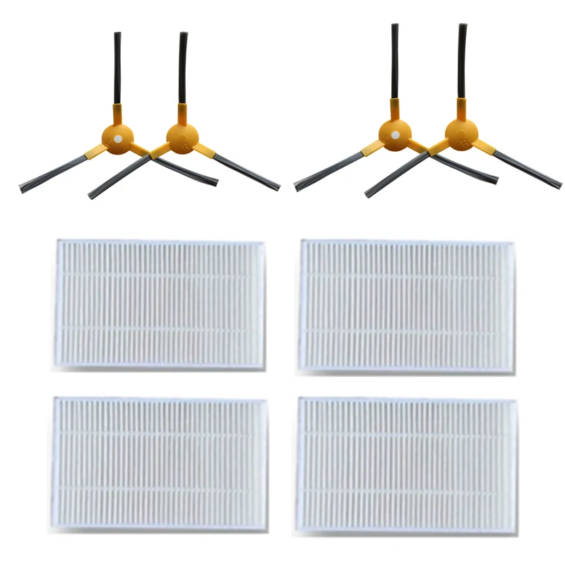 Cepillo lateral con filtro HEPA, Trapos de tela para mopa, accesorios de repuesto para aspiradora robótica omid air 2