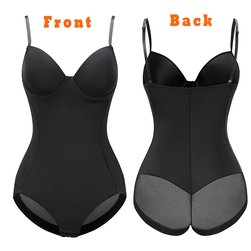 Sexy Lingerie Schlankmachende Seiden-Shapewear für Frauen Glatter Weicher Bodysuit Bauchformer Unterwäsche Lingerie Schwarz Nude – Detail 27