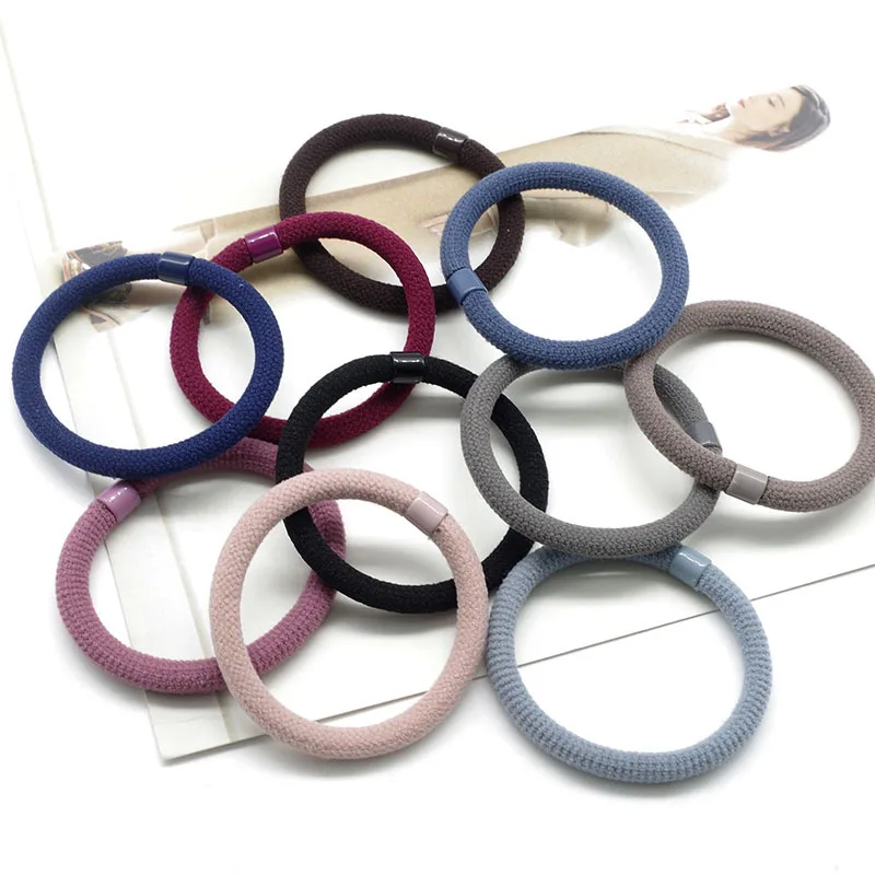 6pcs/lot Women Girls Hair Bands Basic Thick Elastic Hair Ties Rope Scrunchies Headband Fashion Hair Accessories Ponytail Holder