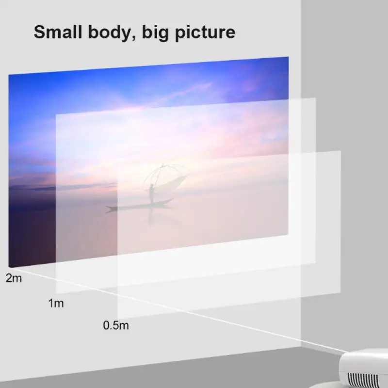 Мини-проектор высокой четкости 1080P draagnaked для домашнего кинотеатра, фильмов, живых игр, светодиодный ЖК-микро-проектор с поддержкой HDMI USB AV