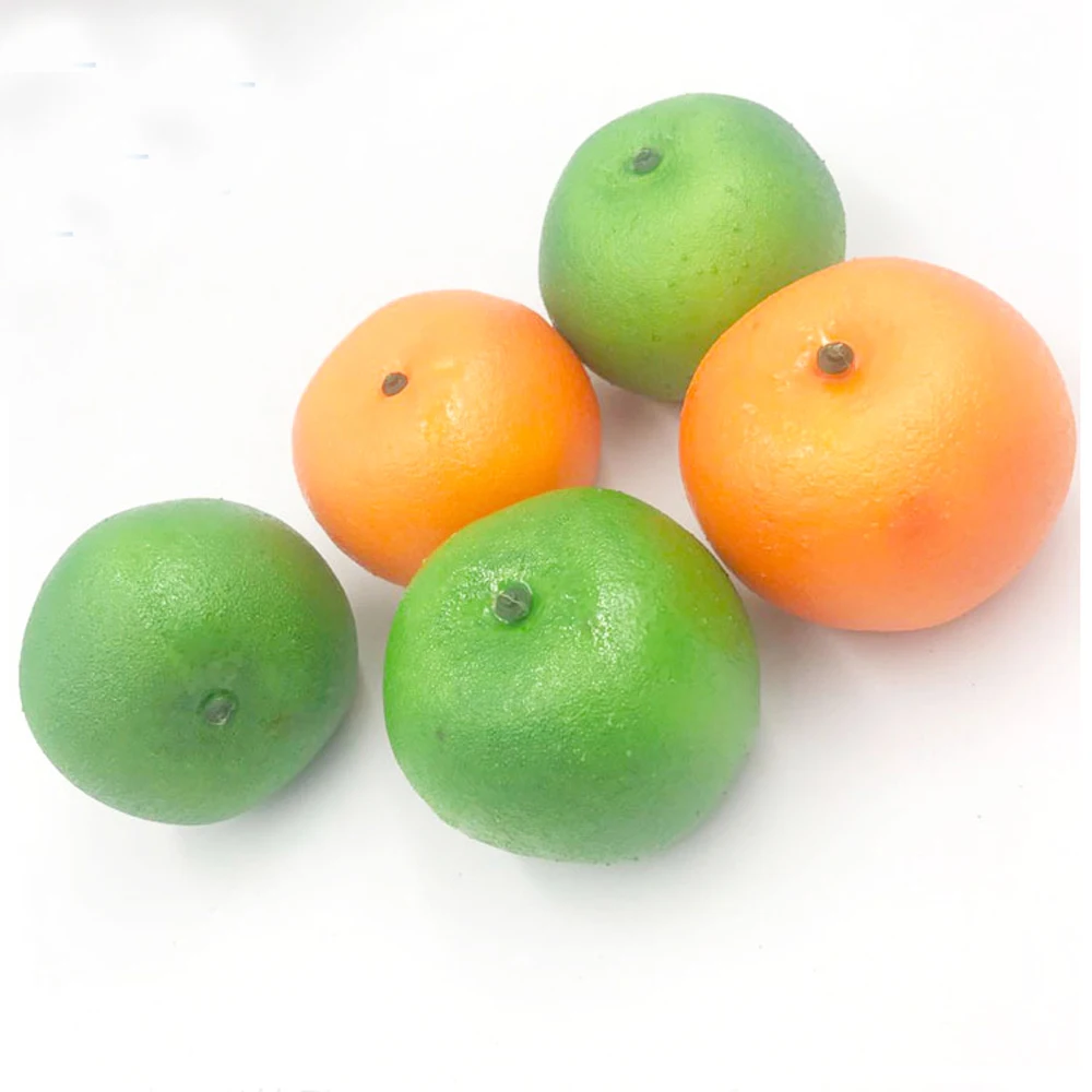 10pcs 7.5cm size artificial fruit Plastic Fake Fruit artifical Orange juice&artificial plastic fake simulated Orange juice