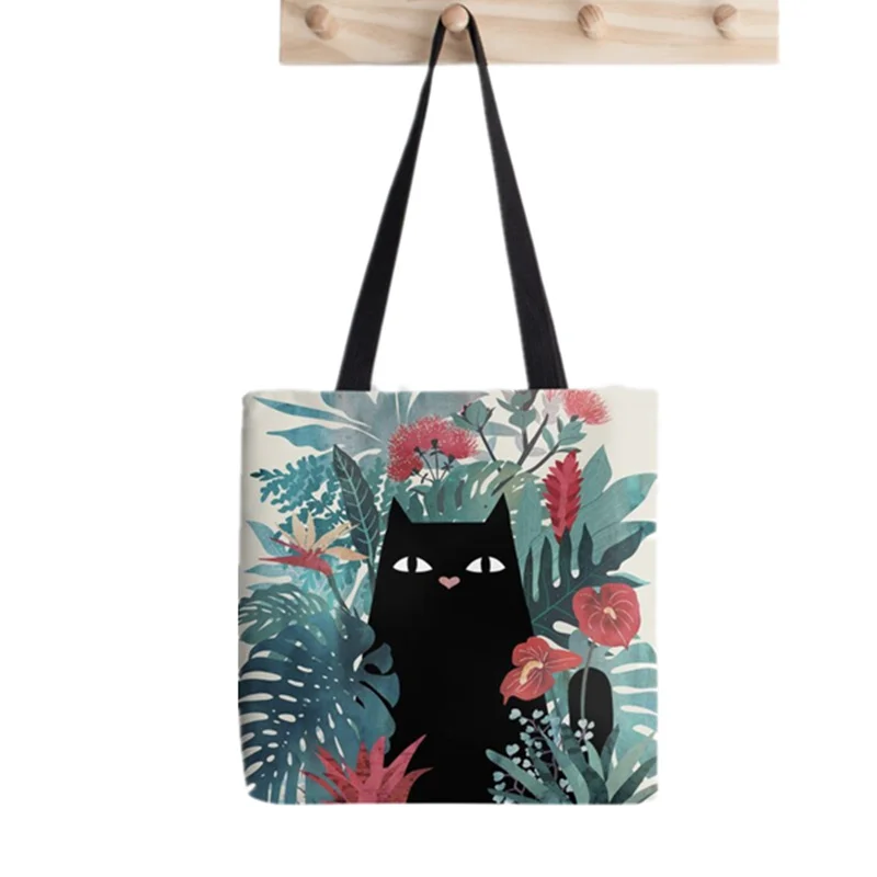 Shopper Guinea Pig and Strawberry Printed Tote Bag women Harajuku shopper handbag girl Shoulder shopping bag Lady Canvas Bag