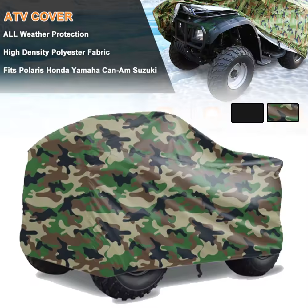 Caso capa da motocicleta à prova dwaterproof água quad bike atv veículo praia proteção capa para polaris sportsman para yamaha grizzly para honda