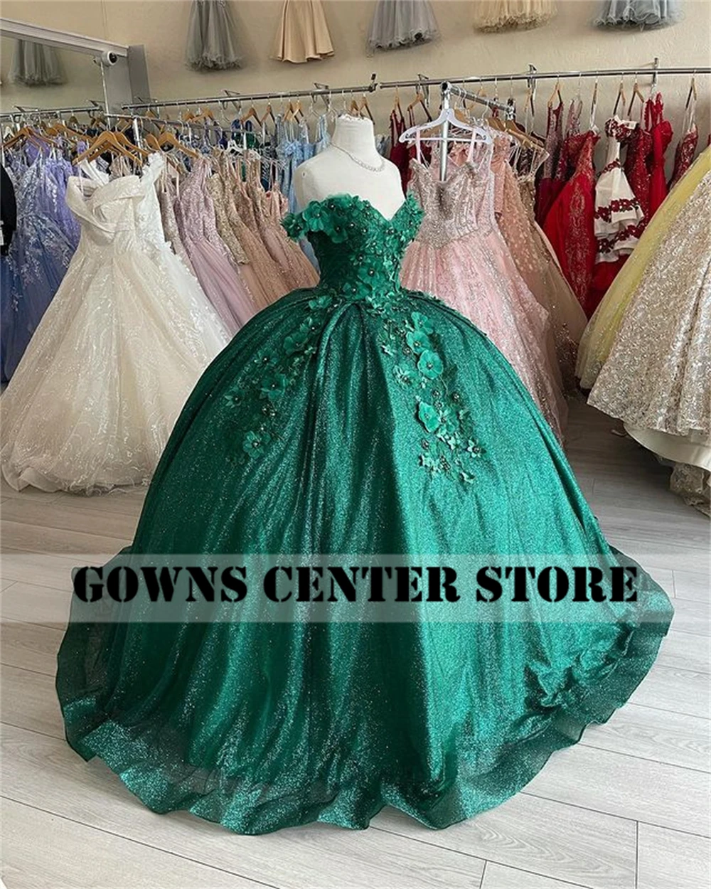 3D Blumen Ballkleid Quinceanera Kleider Rosa Formale Prom Graduation Kleider Lace Up Prinzessin Süße 15 16 Kleid vestidos de 15 año