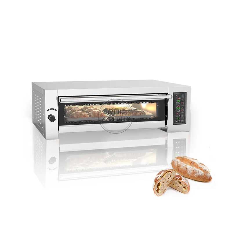 1 колода, 2 лотка, электрическая Коммерческая Печь Для Выпечки Пиццы, производители хлебобулочного оборудования
