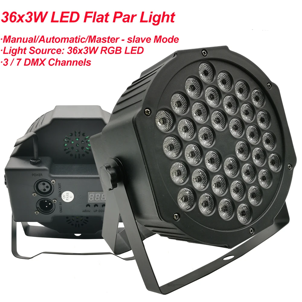 Sale Hot RGBW 108W DJ LED Par Lights DMX Stage Effect Lighting RGB Par LED Lamp Home Party DJ KTV Lights For Entertainment