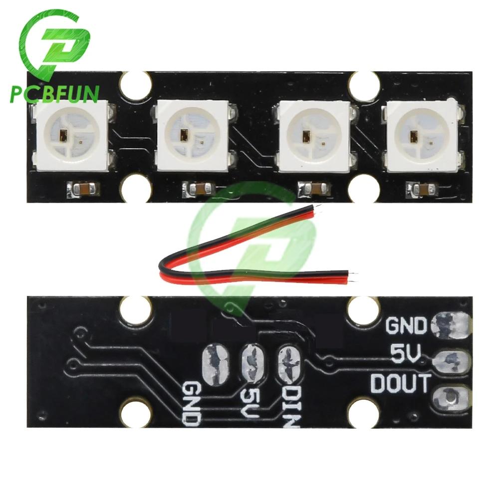 4-bit WS2812B Light Board LED Built-in Full-color Driver for F3 Naze32 CC3D Available