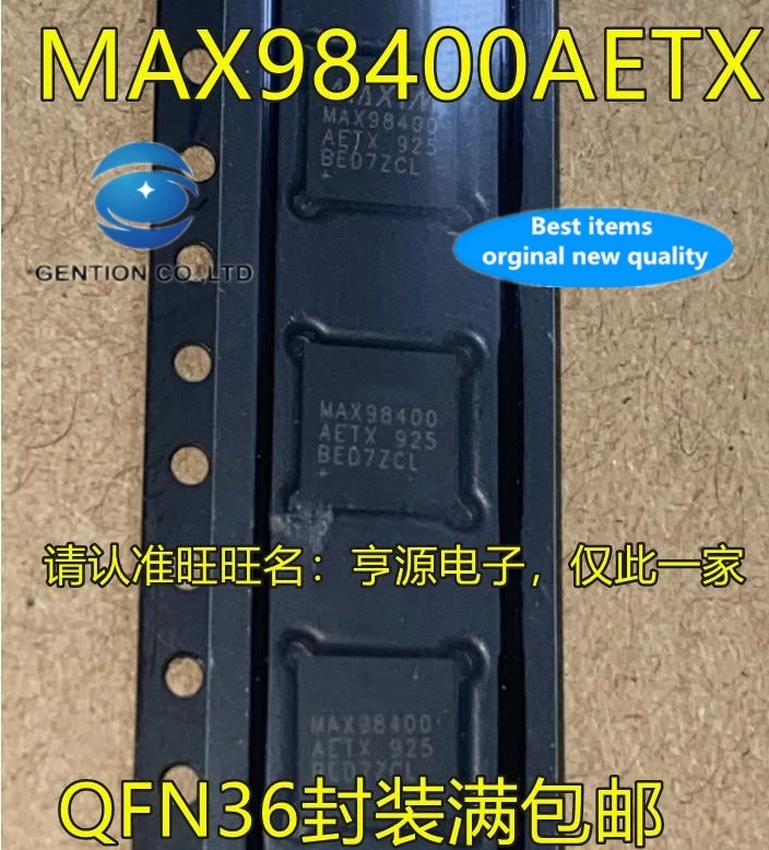 10PCS MAX98400AETX QFN36 class D power amplifier IC/audio amplifier in stock 100% new and original