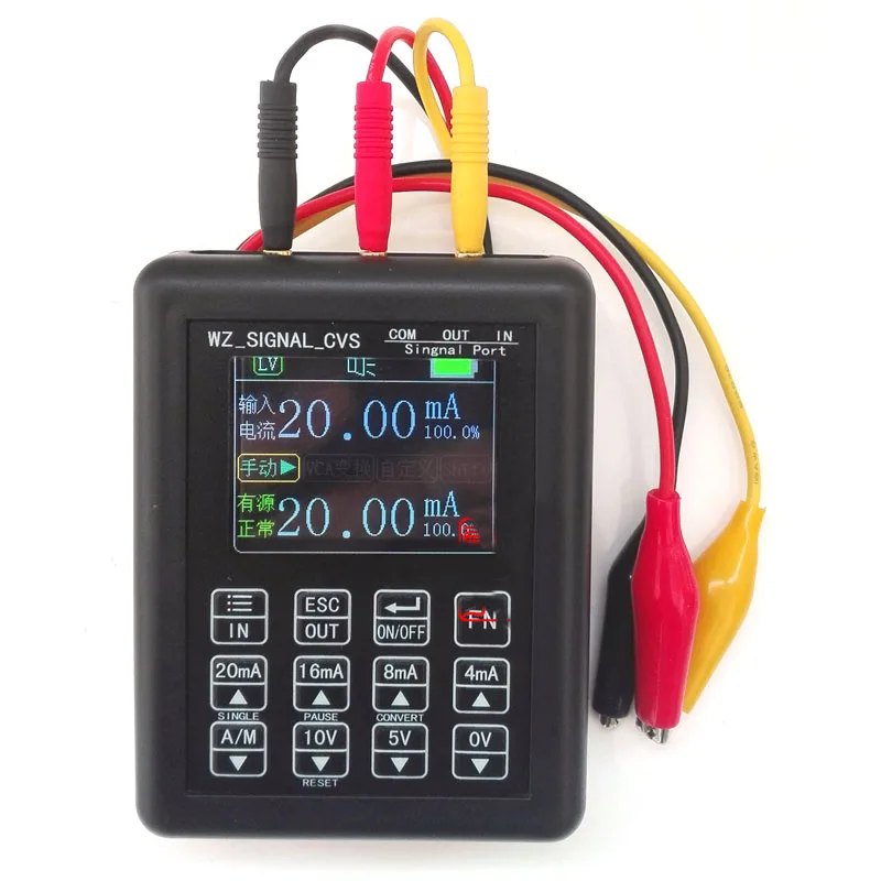 

High precision Adjustable Current Voltage Analog Simulator 0-10V 4-20mA Signal Generator Sources transmitter calibrator