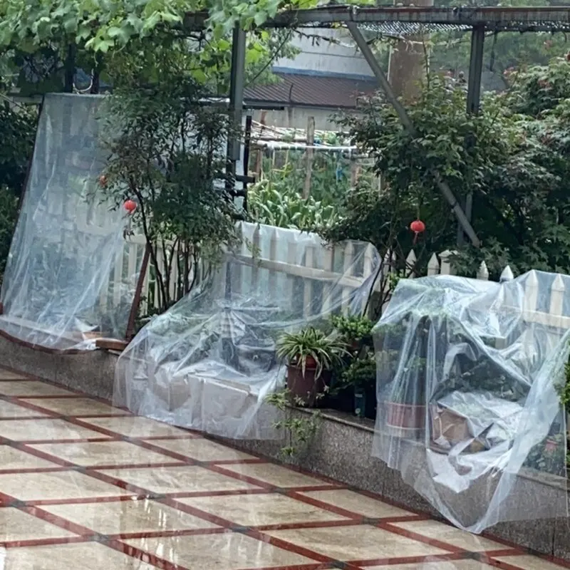 Passen Sie die transparente PE-Folienplane für den Garten, Sukkulenten, Regenschutz, wasserdichte PE-Plane-Abdeckung an – Detail 5
