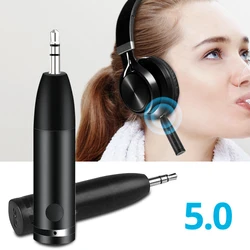 3.5MM Jack Wireless Bluetooth-compatible 5.0 Receiver Aux Handsfree Stereo Audio Adapter Receiver For Car Headphone Speaker