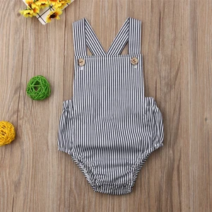 Atacado macacão de bebê recém-nascido menina menino roupas de verão casual bebê sem mangas macacões da criança playsuit uma peça 10 principais vendas roupas de bebe no atacado - №1
