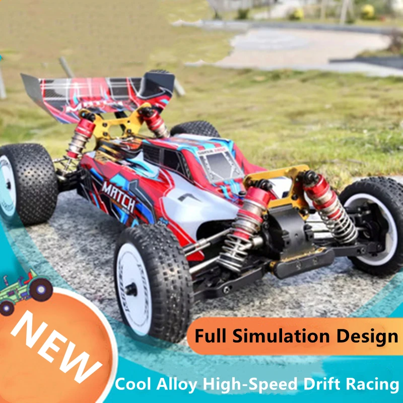 Full Simulation Design 1:10 4WD Remote Control Buggy Toy 50KM/H 41CM All-Terrain Racing Steer Adjustment Alloy Gear RC Car Model