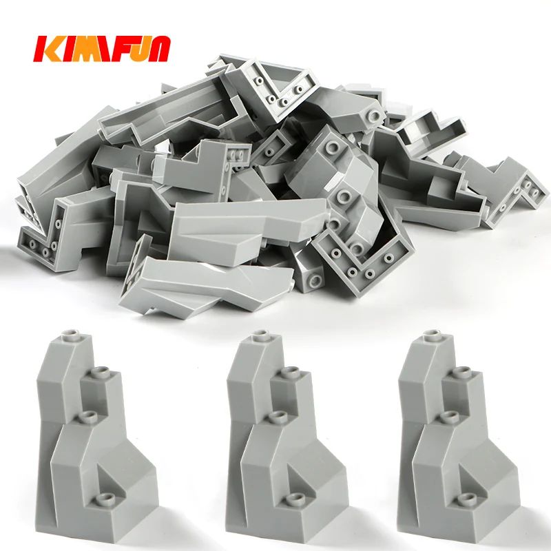 100g/Pack Moc Rock Panel Steingarten Berg Szene DIY Stadt Street View Groß Bausteine Bricks Set Spielzeug