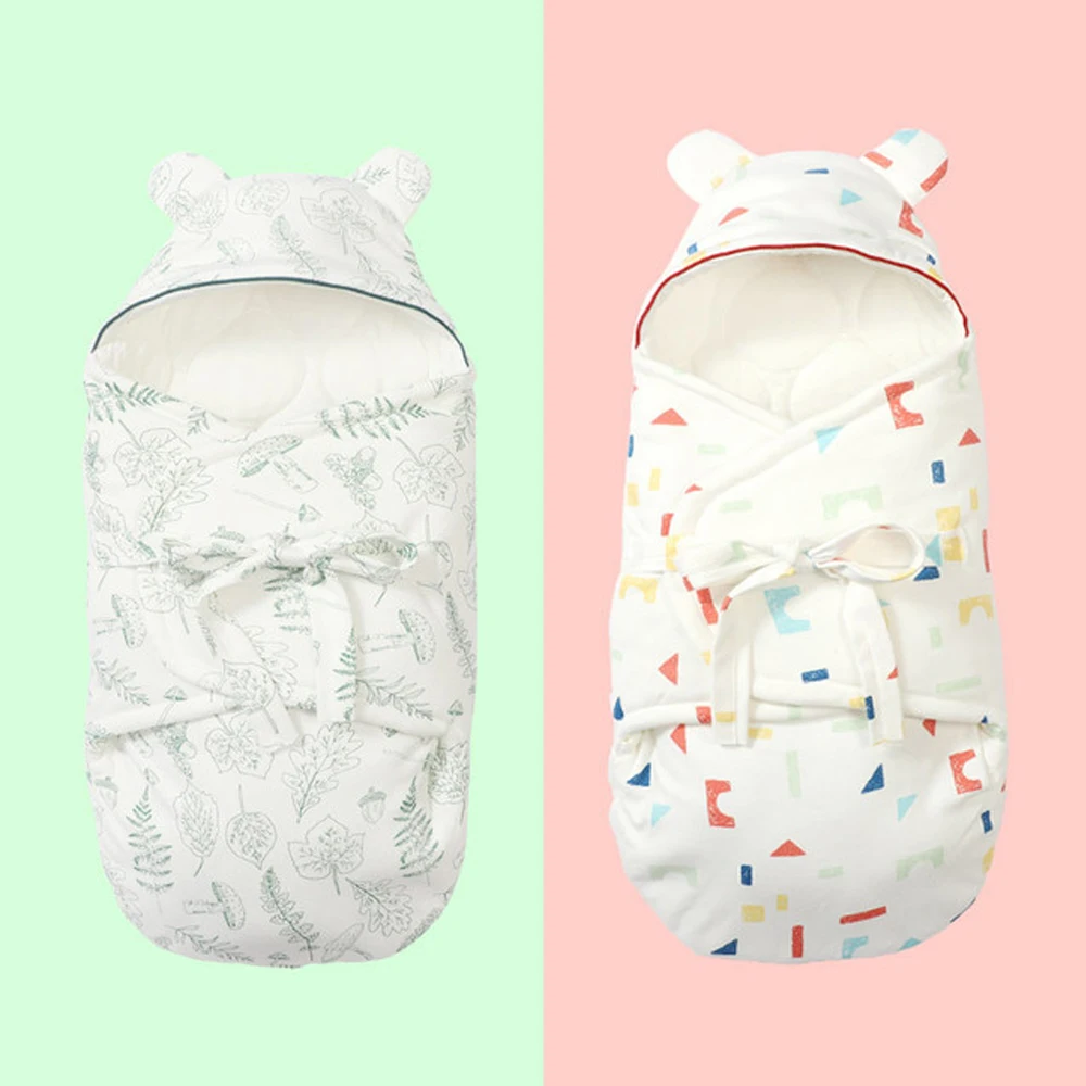 Bé Ấm Túi Ngủ Bé Sơ Sinh Kén Đầm Bọc Sách Bao Da Ốp Lưng Cotton Chăn Đầm Xe Đẩy Trẻ Em Bọc Sleepsack
