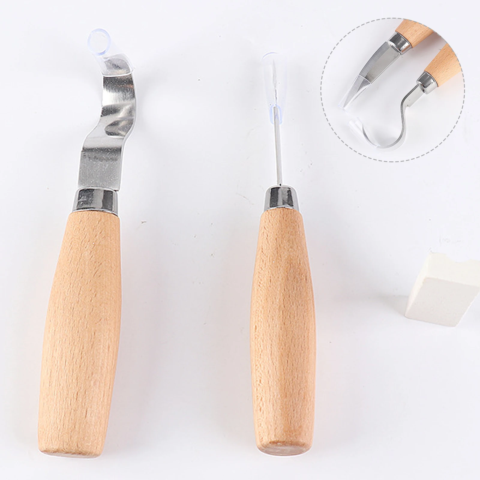 1 pz lavorazione del legno faggio manico ovale Scimitar coltello dritto coltello da intaglio casa raschietto per legno intaglio coltello dritto strumento di intaglio