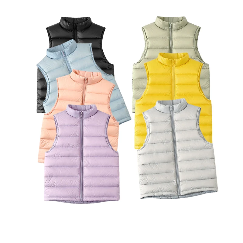 

2021 New Fashion Children Jacket Outerwear Warm Down Vest Baby Cotton Waistcoat Kids Vest Children Clothing Boys Girls Jackets