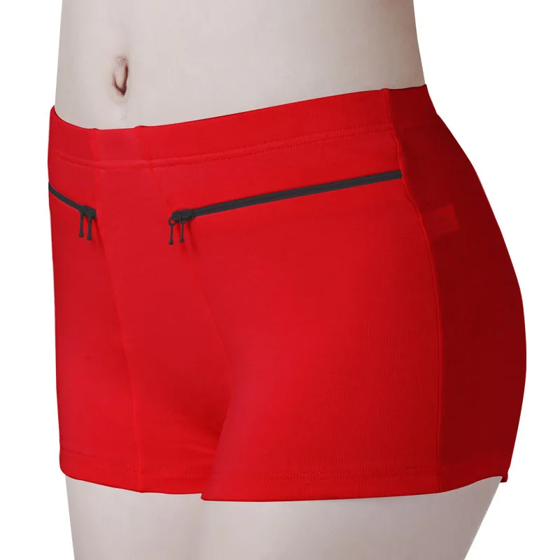 Phụ Nữ An Toàn Chống Trộm Quần Mềm Quần Short Cotton Boxer Mùa Hè Dưới Váy Quần Short Có Túi Femme Lót An Toàn Quần Short