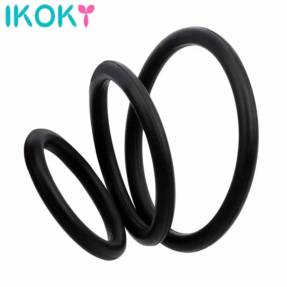 3 PCS Elastic Penis Ring Sex Toys for Men Male Masturbator Cock Ring Delay Ejaculation Dildo Extender Adult Product Sex Shop