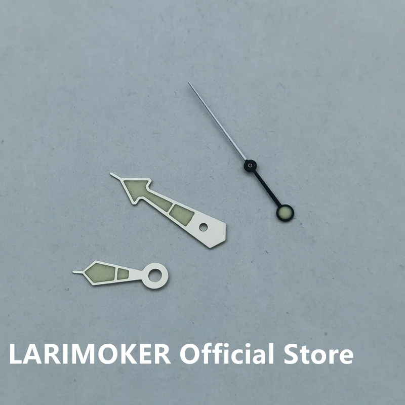 LARIMOKER Appropriate NH35 NH36 Men's Mechanical Watches Green Light-emitting Sterile C3 Silver needle