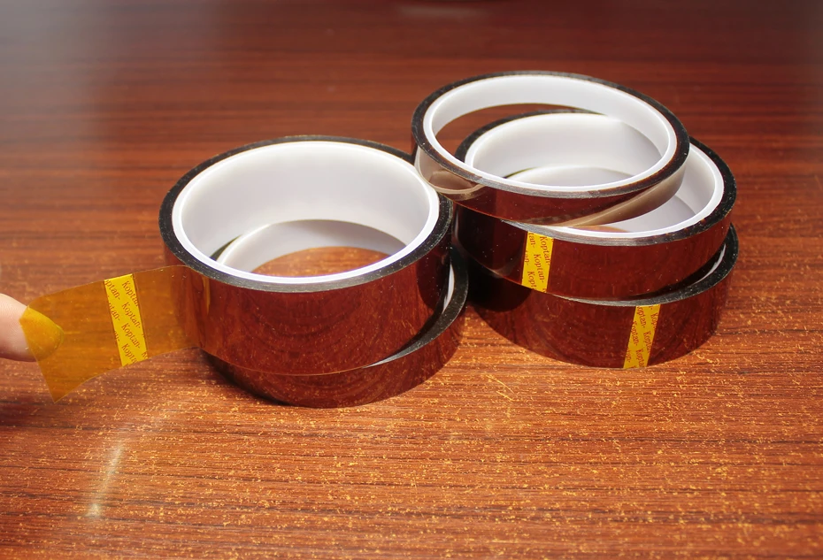 30M gold finger brown high temperature tape Polyimide tape high temperature insulation tape Suitable for 3D printer