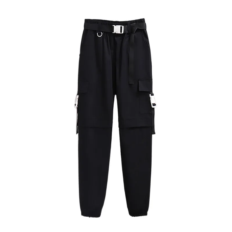 Mới Nữ Thu Đông Plus Kích Thước Quần Jogger Hàng Hóa Quần Lót Nữ Lớn Rời Cotton Túi Dây Lưng Quần 4XL 5XL 6XL 7XL