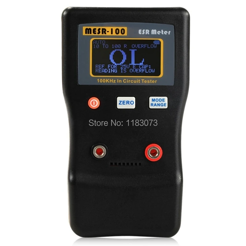 Professional Digital ESR Capacitance Resistance Meter Auto Display LCD 100 KHz In Circuit Tester Capacitance Capacitor Test