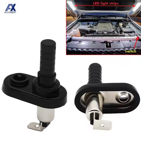 2Pcs Universal Car Truck Boat Adjustable Door Jamb Door Alarm Flange Light Hood Mount Pin Switch 20A 12VDC Replacement Parts