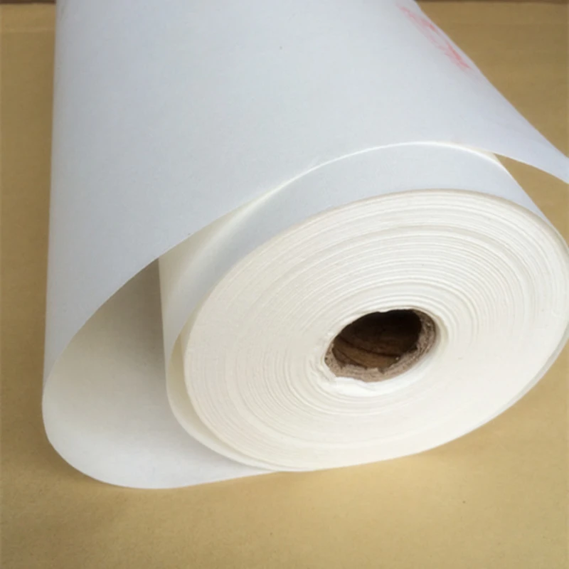 Rolling Xuan Paper Chinese Painting Raw Xuan Paper Calligraphy Practice Papier Thickened Clean White Half Ripe Xuan Papier 100m