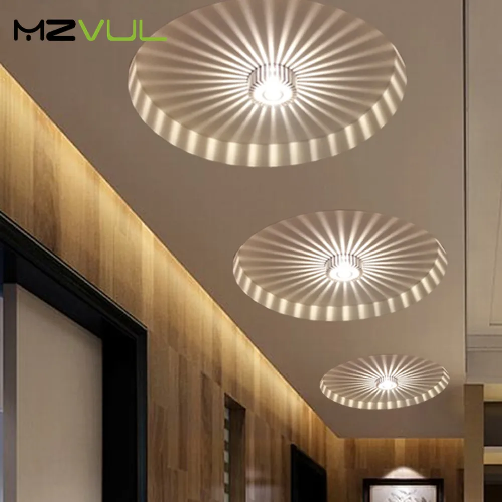 Modern Led Ceiling Lamp Recessed Led Downlight Artly Creative Spot Led Lights 3W Colorful Indoor Decorative Lighting AC110V 220V