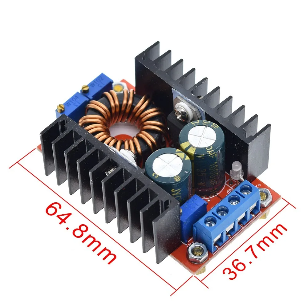 DC-DC 80W Buck-Boost-Wandler 9-35 V auf 1-35 V Buck-Booster DC Step-Down-Step-Up-Adaptermodul Einstellbarer Spannungsregler – Detail 3