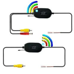 Universal WIFI 2.4G Car Wireless Rear View Transmitter Receiver Kit For Vichle Backup Camera Monitor RCA Video Cable Adapte 12V
