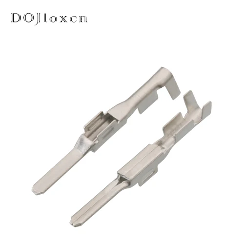 Imagen 2 del producto 20/50/100/200 Uds 2,2 MM latón estañado cableado terminales de cobre conector macho hembra automotriz DJ611-2.2A 7114-4021