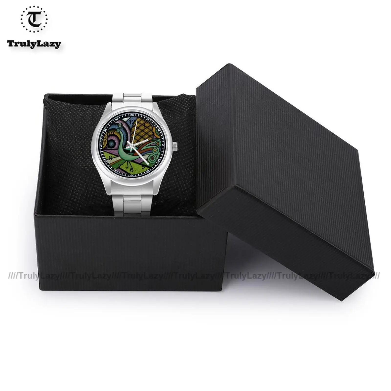 Peacock Quartz Watch Spring Casual Wrist Watch Stainless Design High Quality Boys Wristwatch