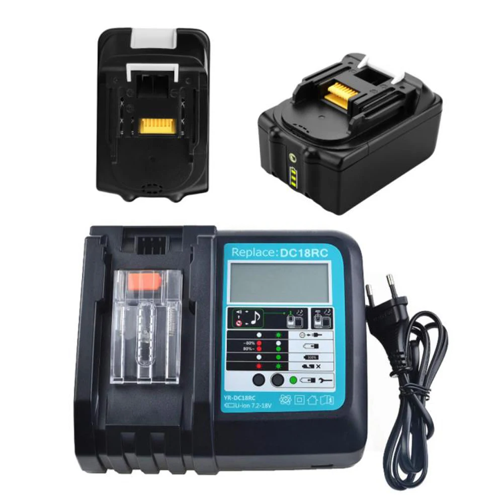 ใหม่DC18RCT Li-Ionแบตเตอรี่Charger 3Aชาร์จCurrentสำหรับMakita 14.4V 18V BL1830 Bl1430 DC18RC DC18RAเครื่องมือ